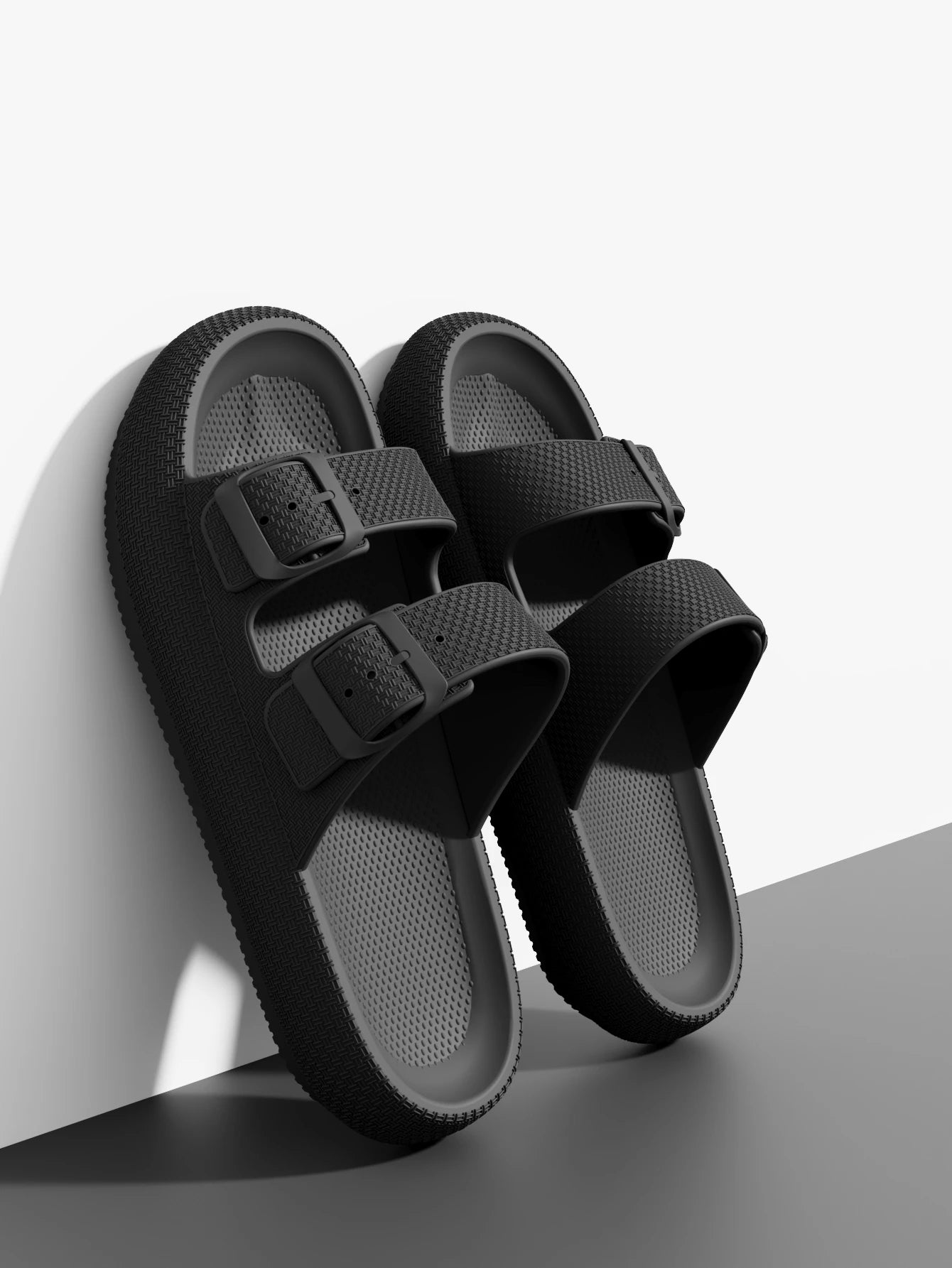 2025 New Men'S Outdoor Fashion Thick Sole Sandals - Non-Slip Shower Slippers for Bathroom, Lightweight Comfortable House Slipper