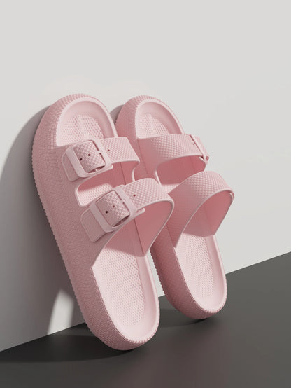 2025 New Men'S Outdoor Fashion Thick Sole Sandals - Non-Slip Shower Slippers for Bathroom, Lightweight Comfortable House Slipper