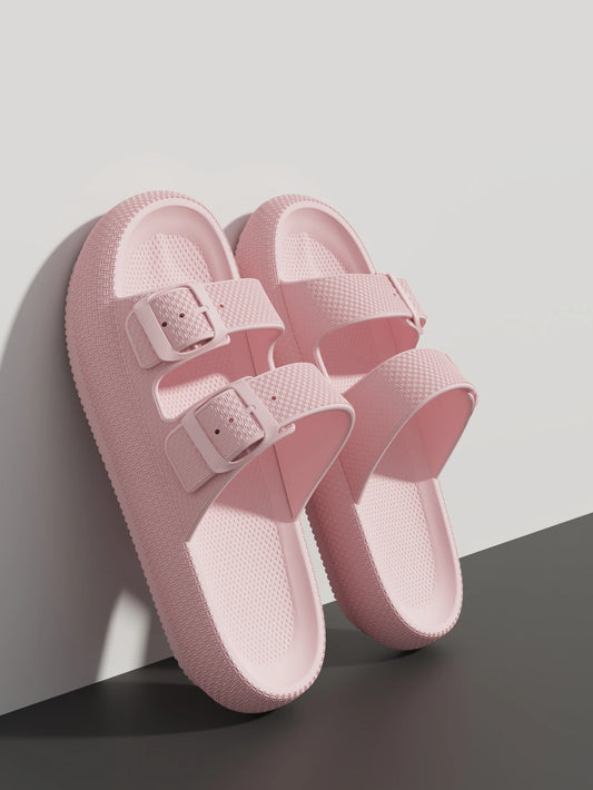 2025 New Men'S Outdoor Fashion Thick Sole Sandals - Non-Slip Shower Slippers for Bathroom, Lightweight Comfortable House Slipper