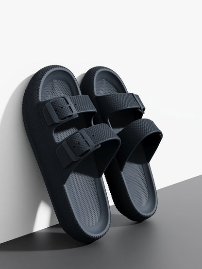 2025 New Men'S Outdoor Fashion Thick Sole Sandals - Non-Slip Shower Slippers for Bathroom, Lightweight Comfortable House Slipper