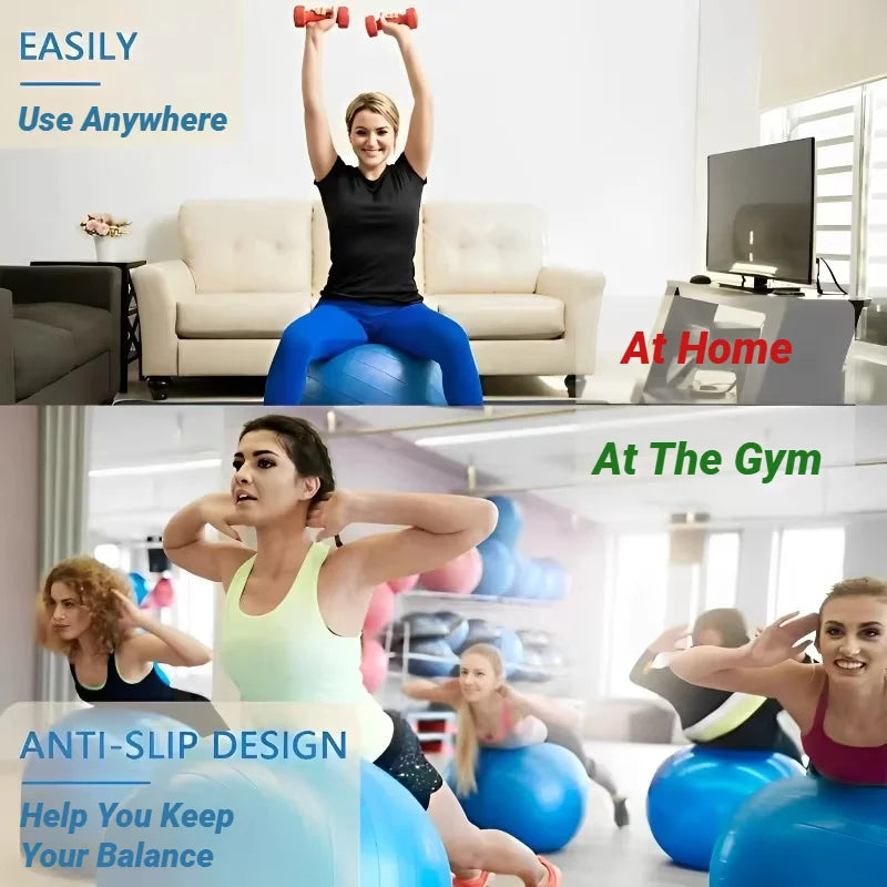 45CM-95CM Yoga Pilates Soft Big Ball Gym for Fitness Workout Exercise Balls Thickened Explosion-Proof Home Pvc Equipmen